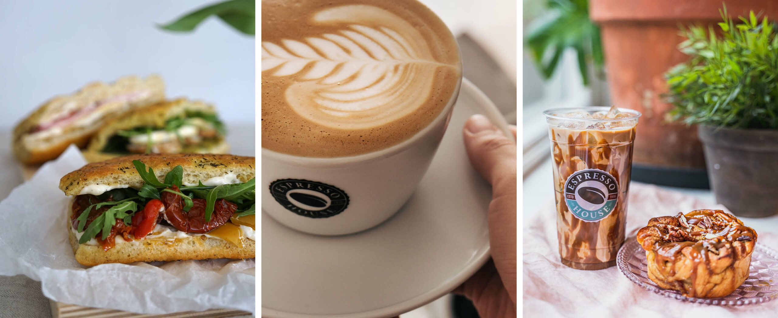Mat, kaffe og bakverk fra Espresso House