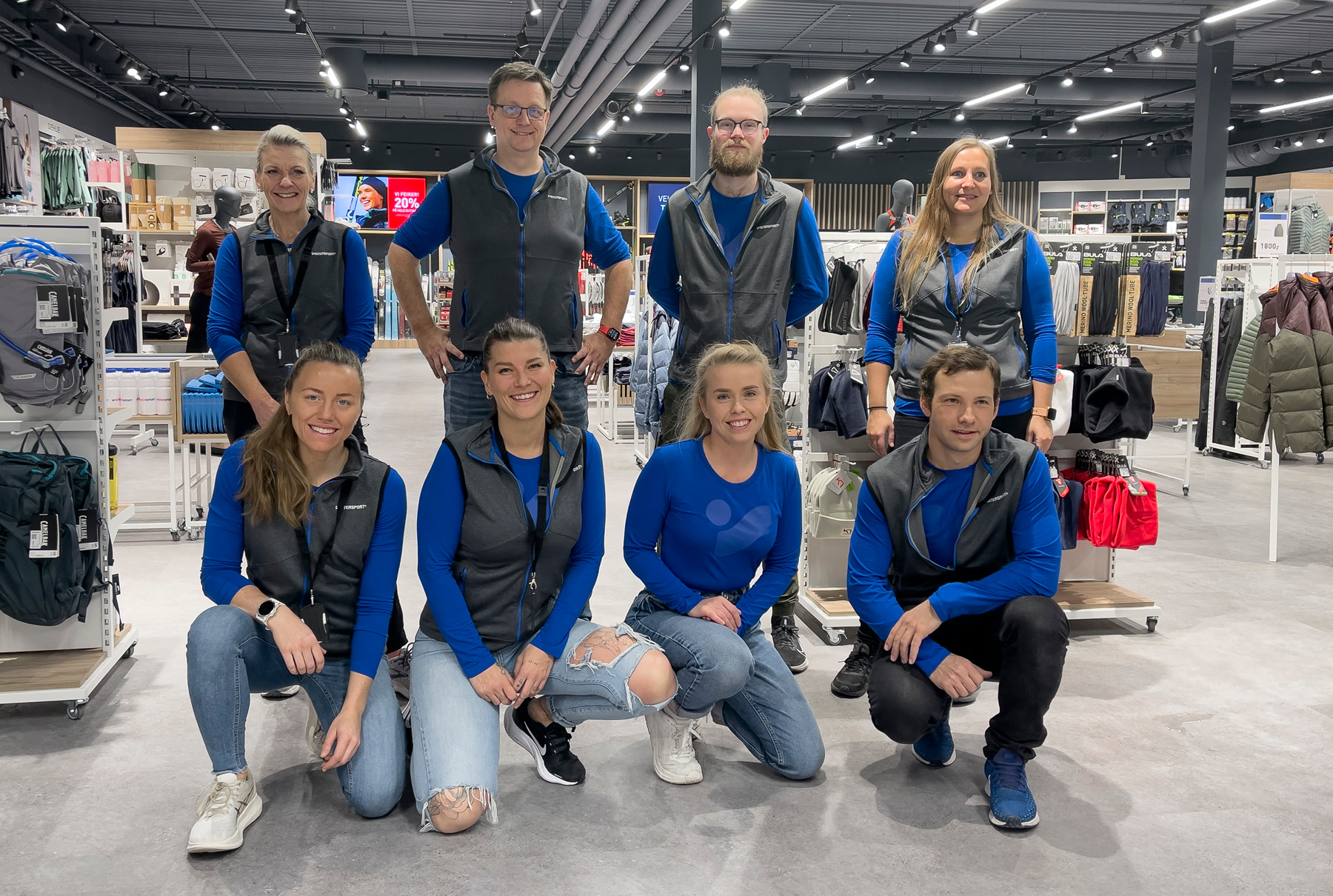 Teamet på Intersport CC Gjøvik