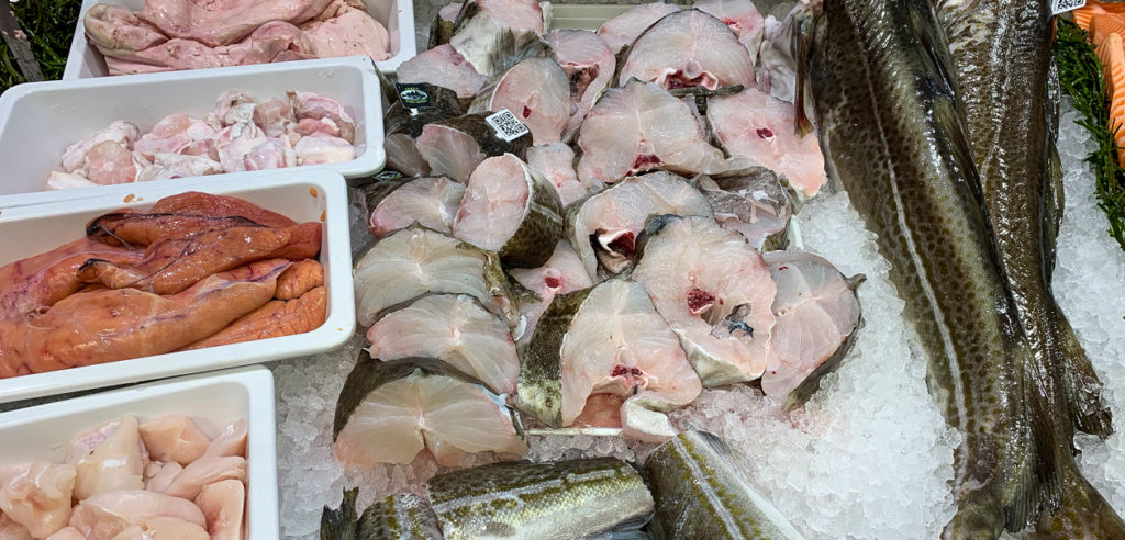 Bilde av fiskedisk med skrei