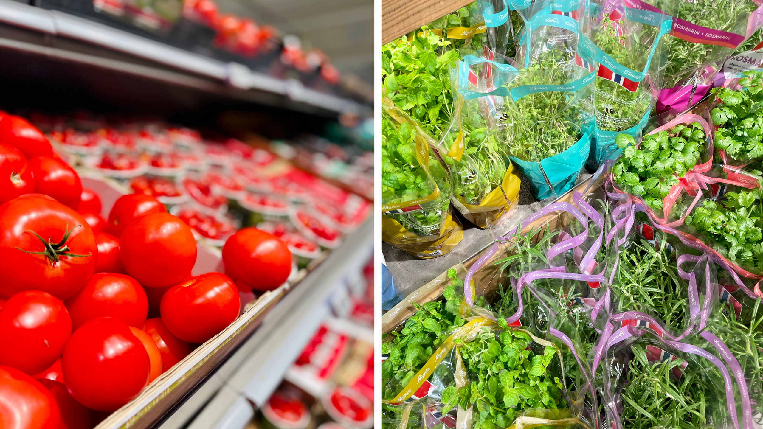 Frukt og grønt disken til CC Mat