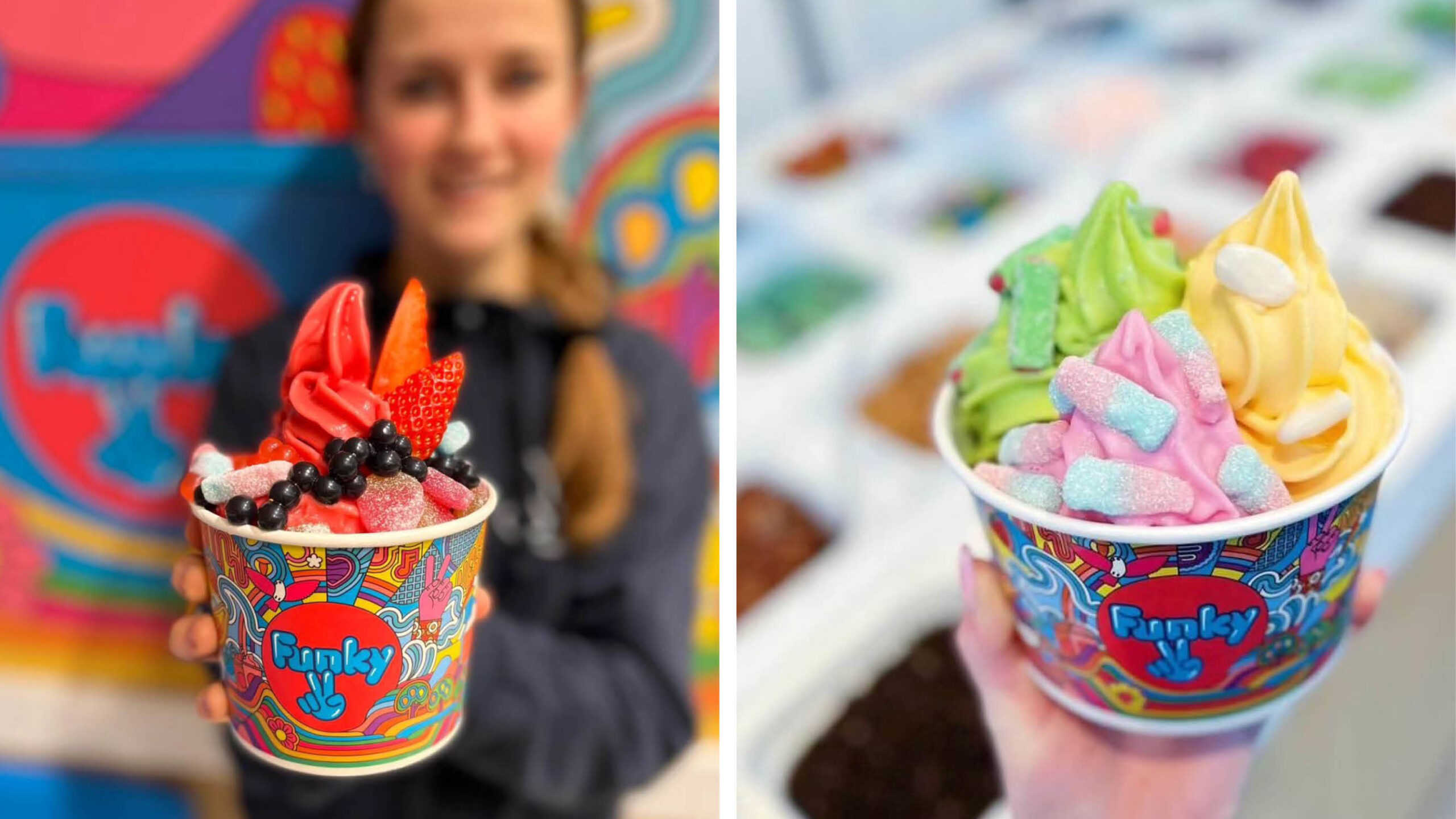 Yoghurtis fra Funky Frozen Yoghurt på CC Hamar